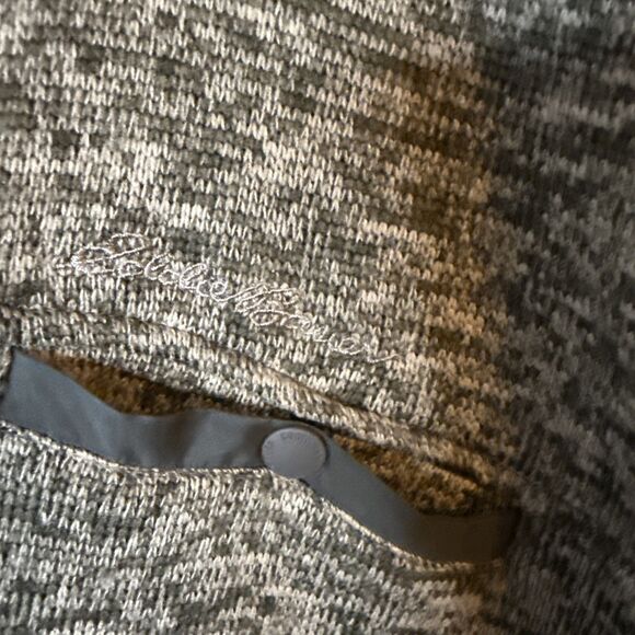 Eddie Bauer Mens‎ 1/4 Zip Sweater Pullover Gray Green Fleece Lined Size XXL Gorp - Picture 2 of 9